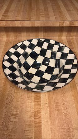 MacKenzie-Childs Courtly Check Large Serving Bowl