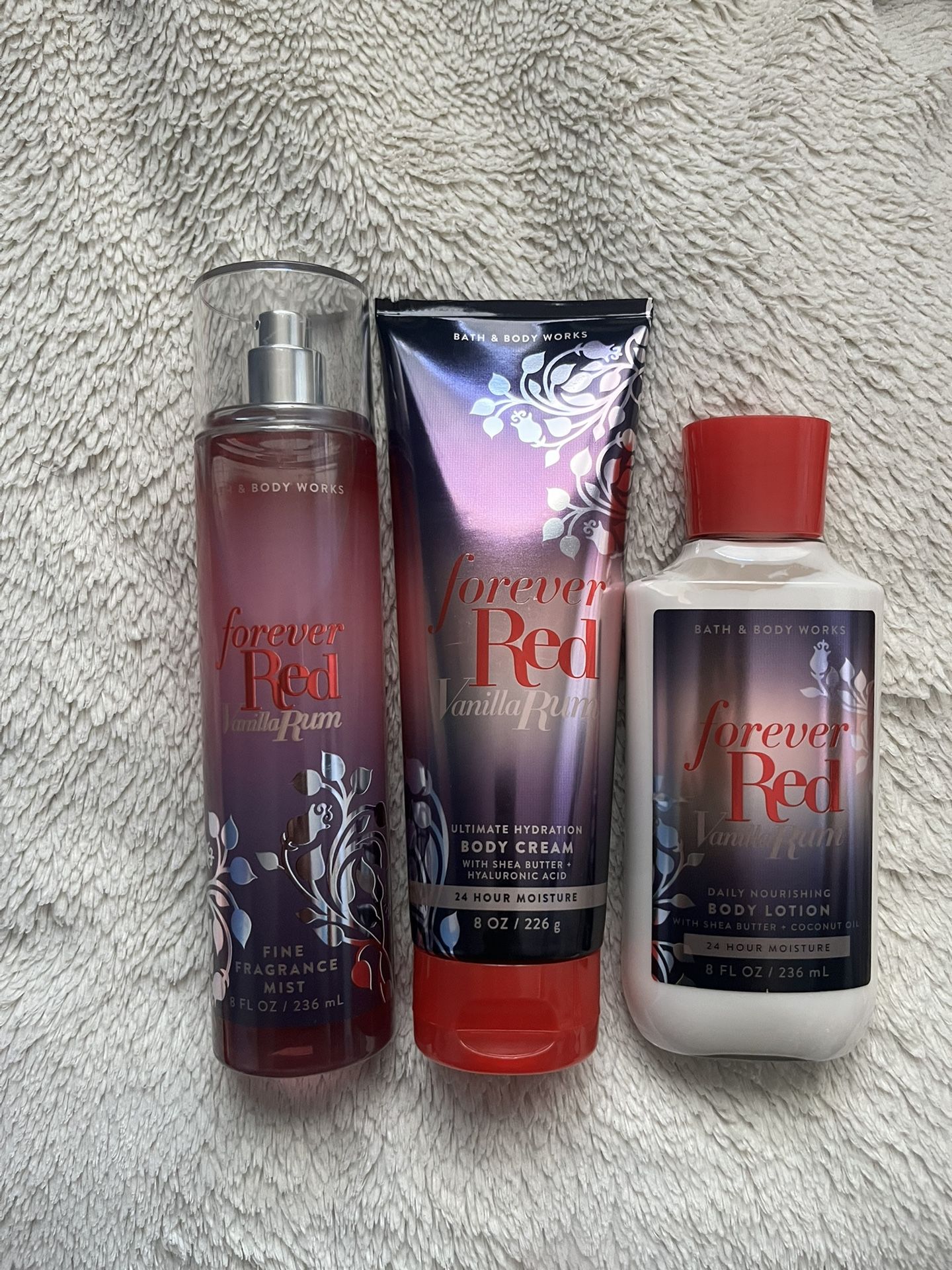 BBW Forever Red Trio Body Fragrance Set