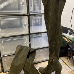 Thigh High Boots (Olive)