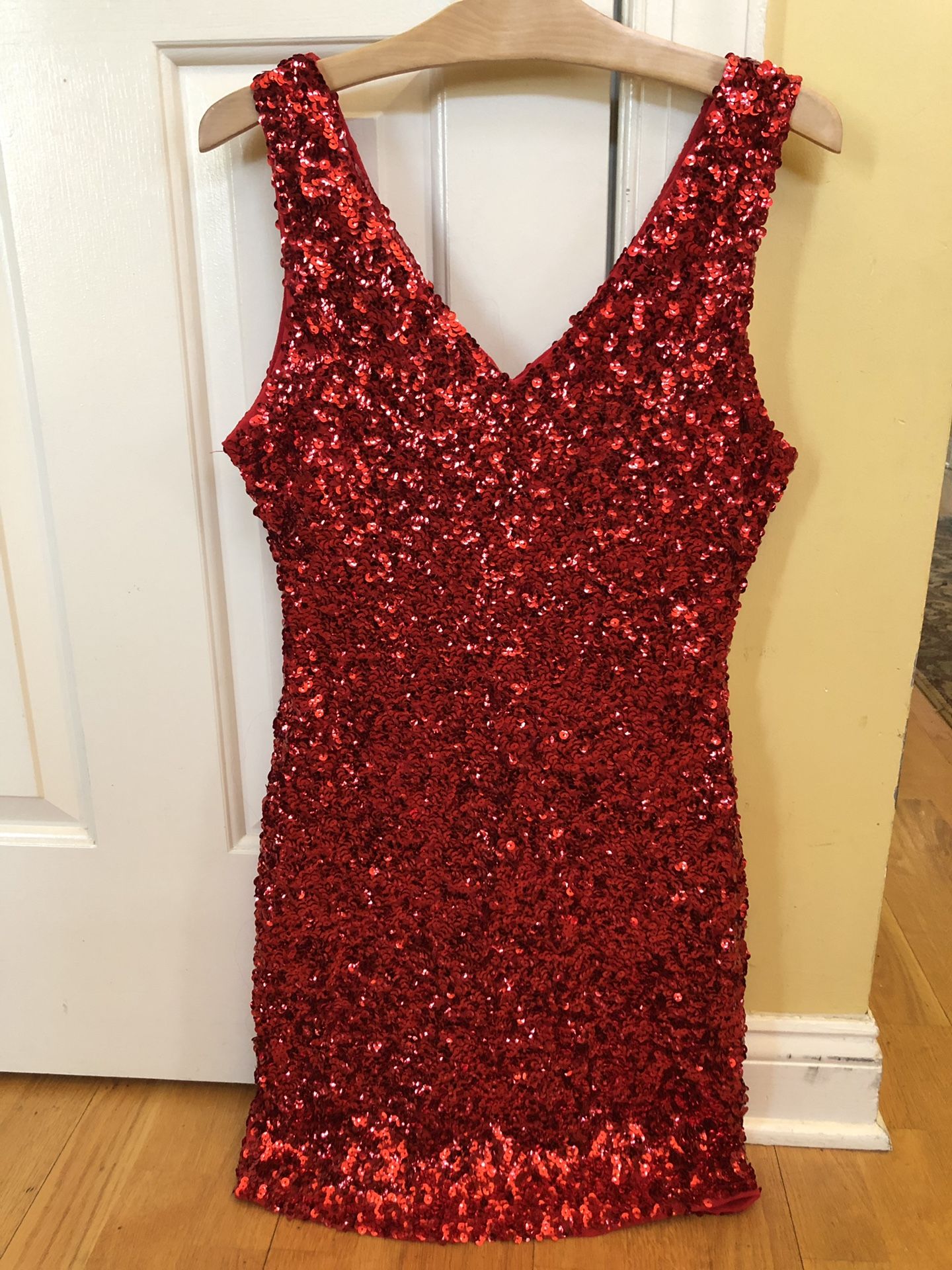 Size medium stretchy sequined bodycon dress