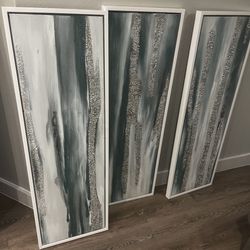 3 Framed Canvas Wall Art 