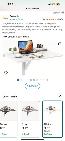 White Murphy Desk