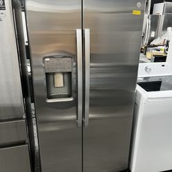 GE Profile Side By Side Stainless Steel Refrigerator 