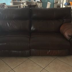 Reclining Sofa And Tv Console