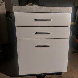 Modern File Cabinet/Printer Table On Wheels. Monarch Specialties . 