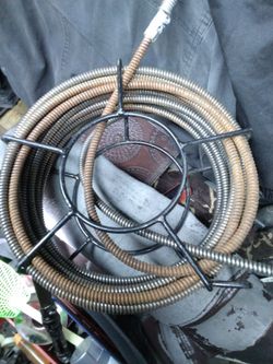 Drain Cleaning Snake Cables with Cage 3/8 50ft