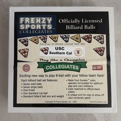 USC Trojans billiard ball set