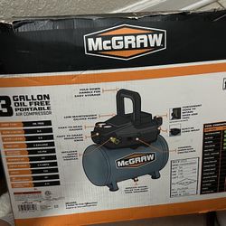 McGRAW 3 Gal Oil Free Portable Air Compressor