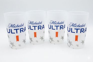 Title
​New Set of 4 Michelob ULTRA Plastic Cups / Tumblers
​Price