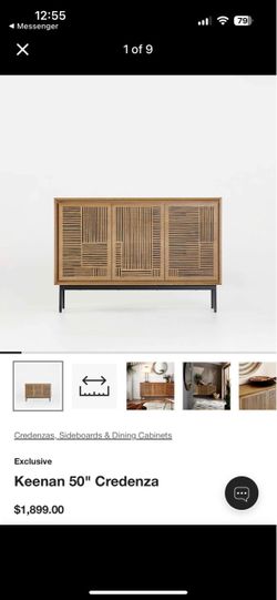 Crate and Barrel Keenan 50” Credenza
