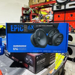 AudioControl EPICPRO6X EPIC PRO Series 6.5" Midrange Car Speakers, 200 Watt RMS / 300 Watt Max, 4 Ohm (Pair)