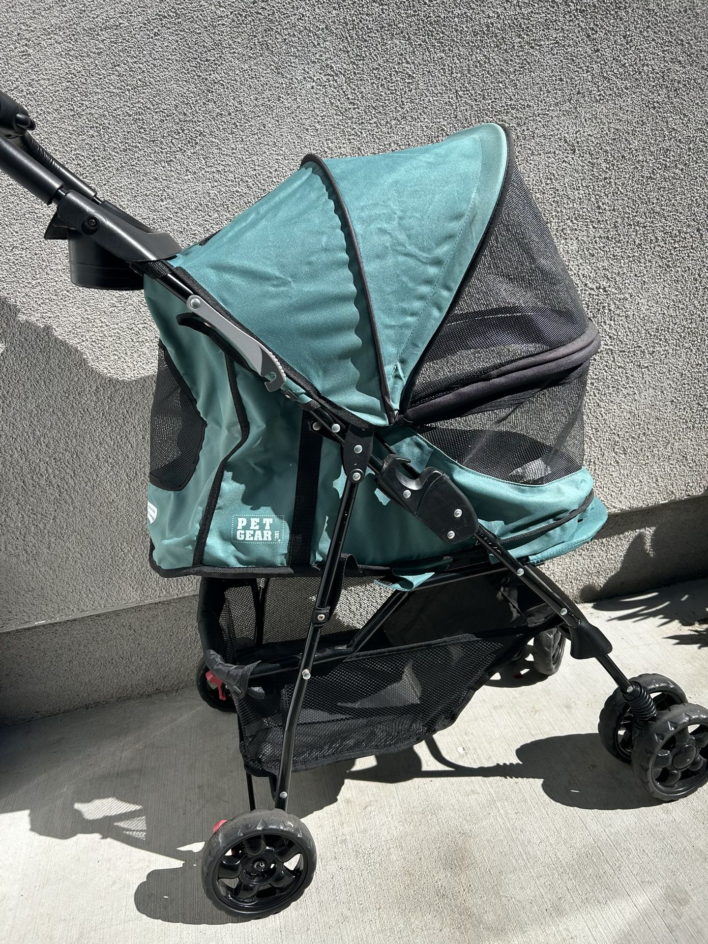 Pet Gear Happy trails No-Zip Pet Stroller, Emerald