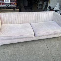 Pink Couch With Delivery 