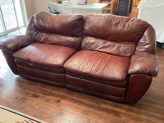 Leather Reclining Couch -free