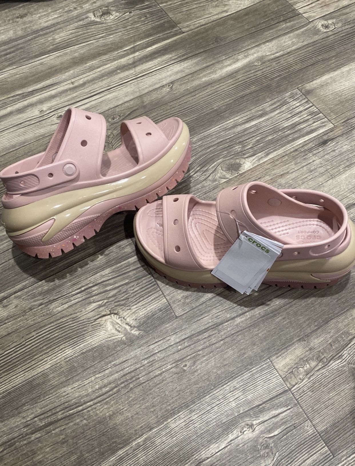 Crocs Mega Crush, Pink Clay, Size 10W