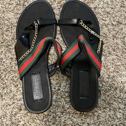 Black Gucci Sandals 