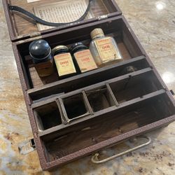 Antique Police Detective Fingerprint Kit Decor 
