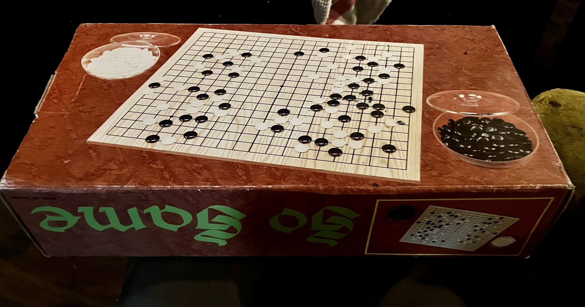 Vintage Go Game. Board And Chips. As New. 