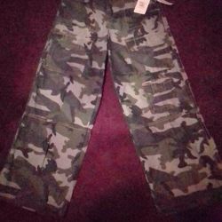 TRU RELIGION "CAMO JESSIE BAGGY CARGO BIG T" JEANS