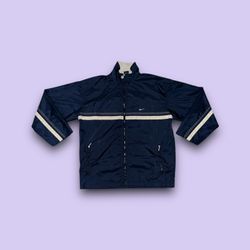Vintage Nike sportswear windbreaker jacket navy blue mens medium