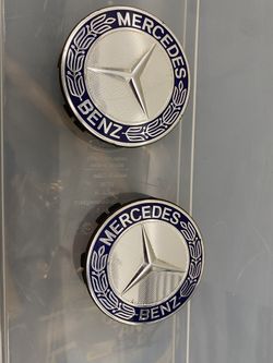 Mercedes Orig Wheel Caps 2x