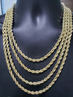 7MM 10K Diamond Cut Rope Chain RCD-010