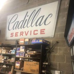 Vintage Cadillac Sign 