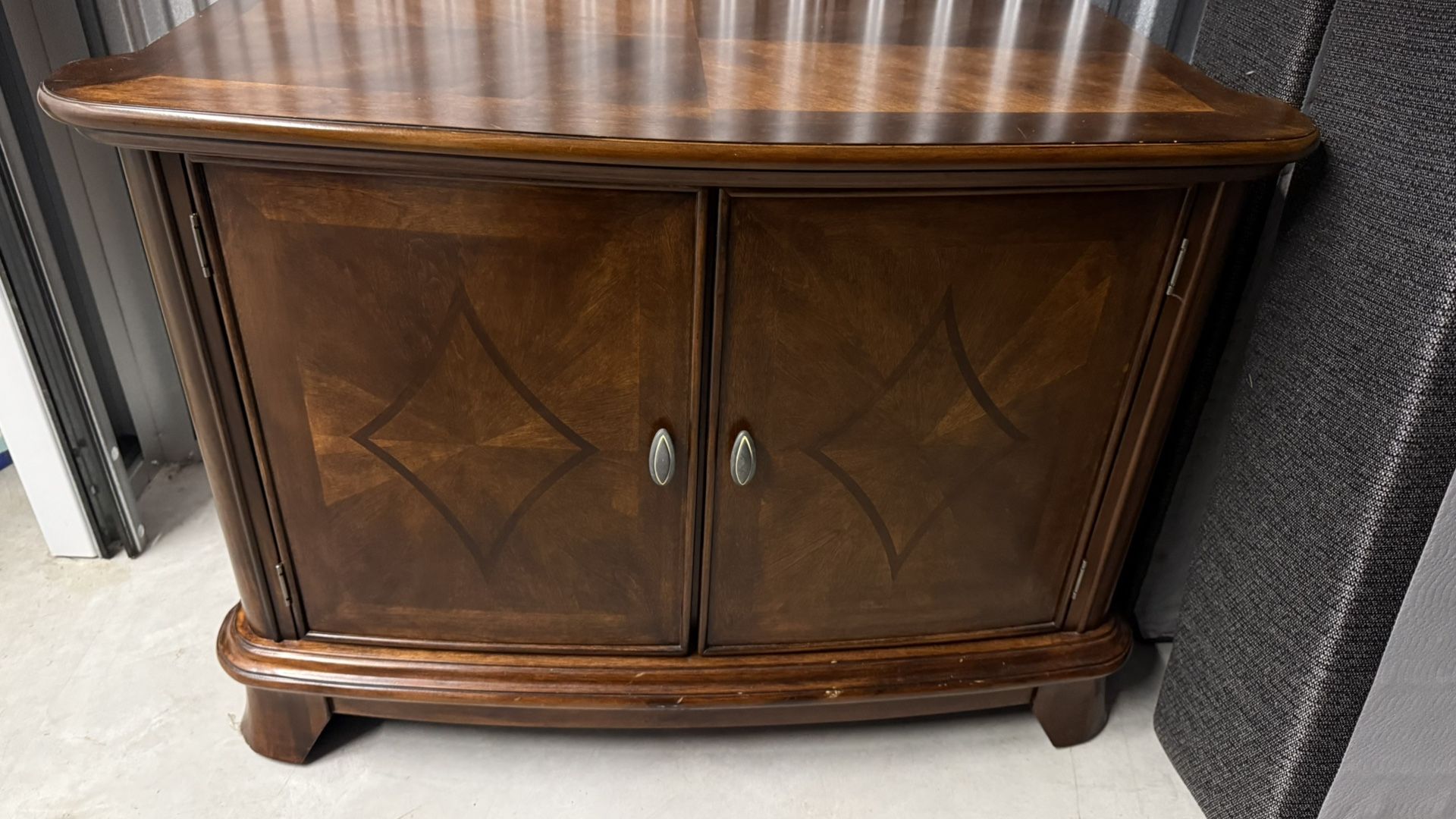 36” TV Stand Solid Wood with Storage