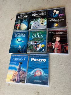 8- Studio ghibli DVDs