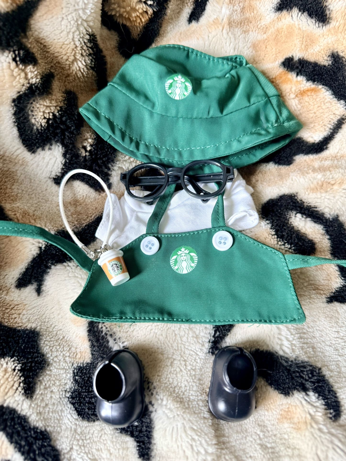 Starbucks Labubu Outfit 6 PCS Set
