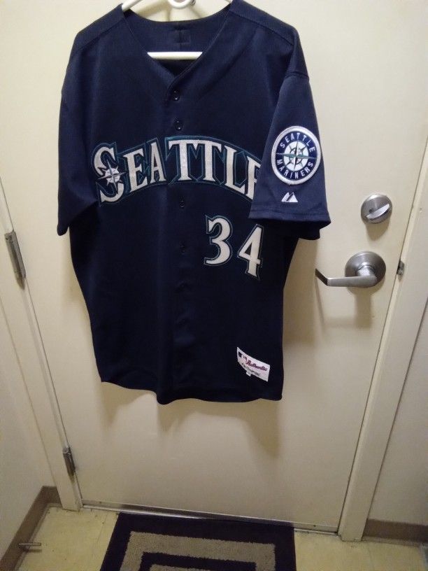 Majestic Authentic Seattle Mariners Felix Hernandez Jersey. Size 48/XL