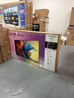 LG 75” QNED90 4K Mini-LED TV — Quantum Color, webOS + 120Hz
