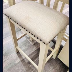 4 Wood Stools. For Dining Table