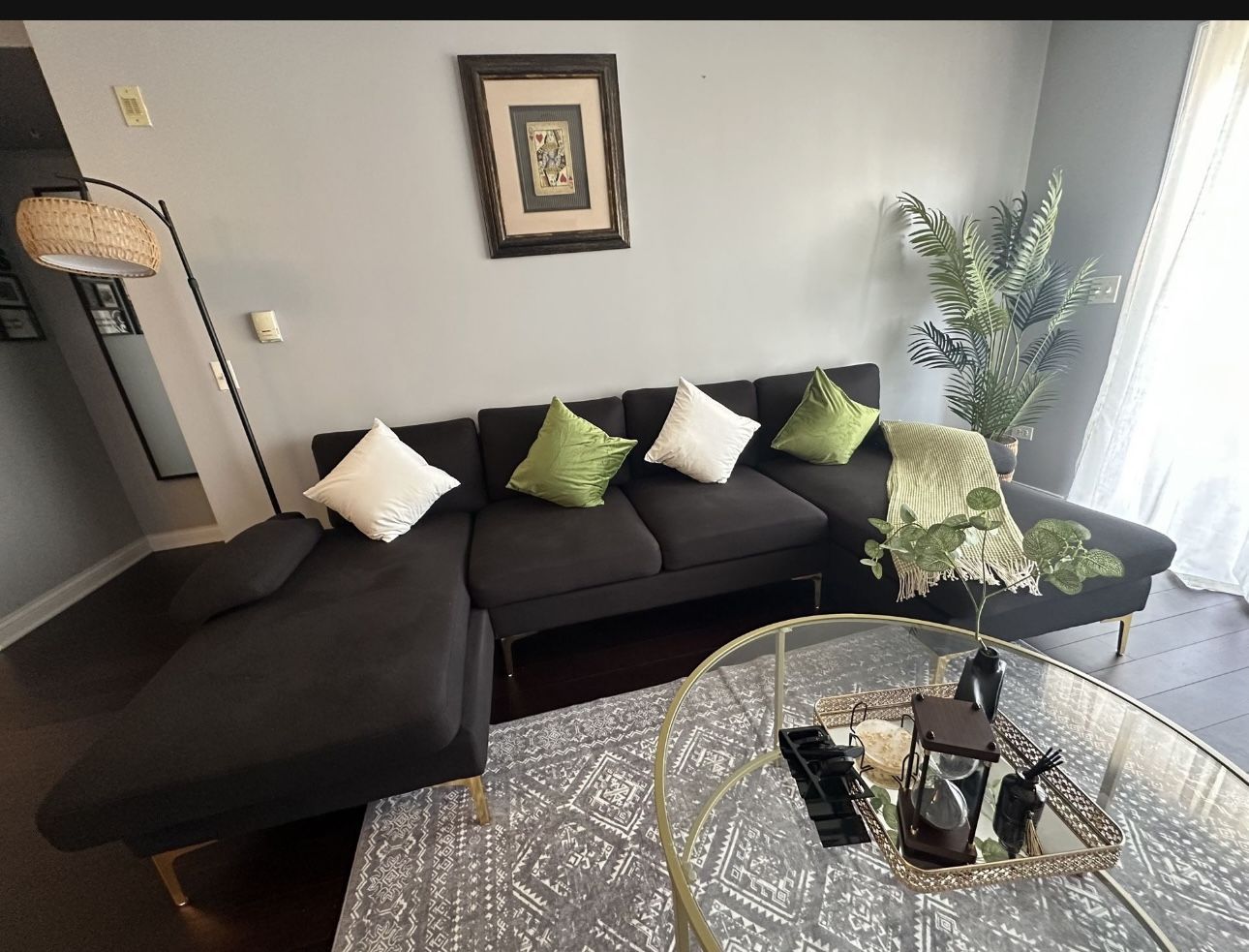 Black Sofa Set