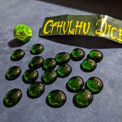 Cthulhu Dice 1st Edition 1st Printing Green Die Black Printing Steve Jackson Games