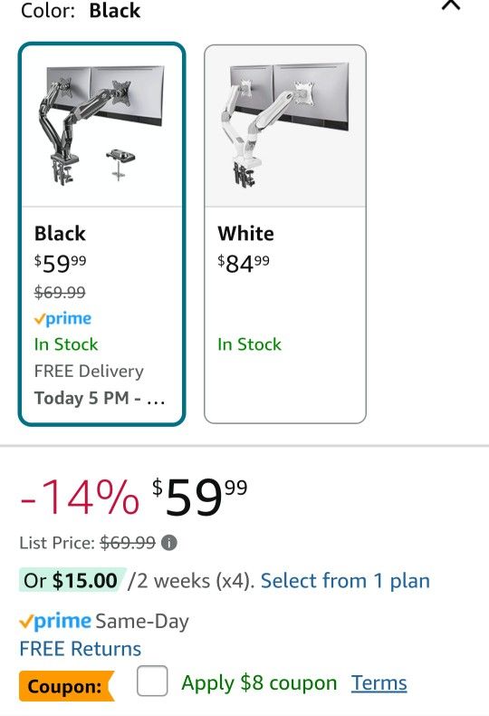Dual Monitor Arm