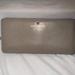 Kate Spade New York bifold wallet in a grey shade, Vtg NWOT