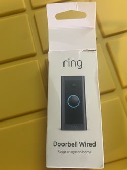 Ring - Wi-Fi Video Doorbell - Wired - Black