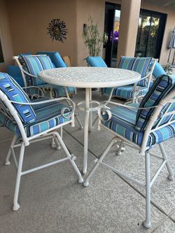 High Top Patio Table With Chairs
