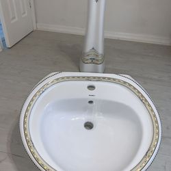 New Bathroom Sink Ceramic White Suneli