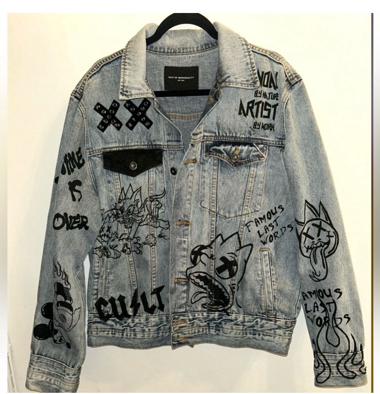 Cult Of Individuality Type IV denim Jacket With double cuffs And Waistband