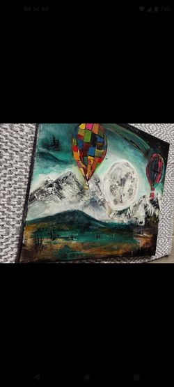 16x20 Acrylic Canvas Art Painting Wall Decor 