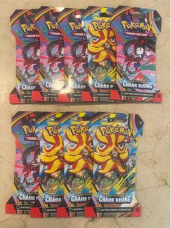 Pokémon Chaos rising nine pack lot