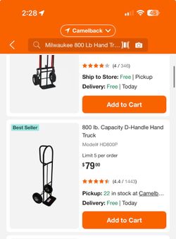 Milwaukee 800lb Hand Truck