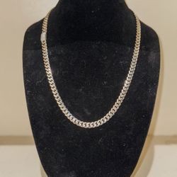 8mm 24inch Silver Miami Cuban Link Chain & Bracelet Set With Diamond Clasps