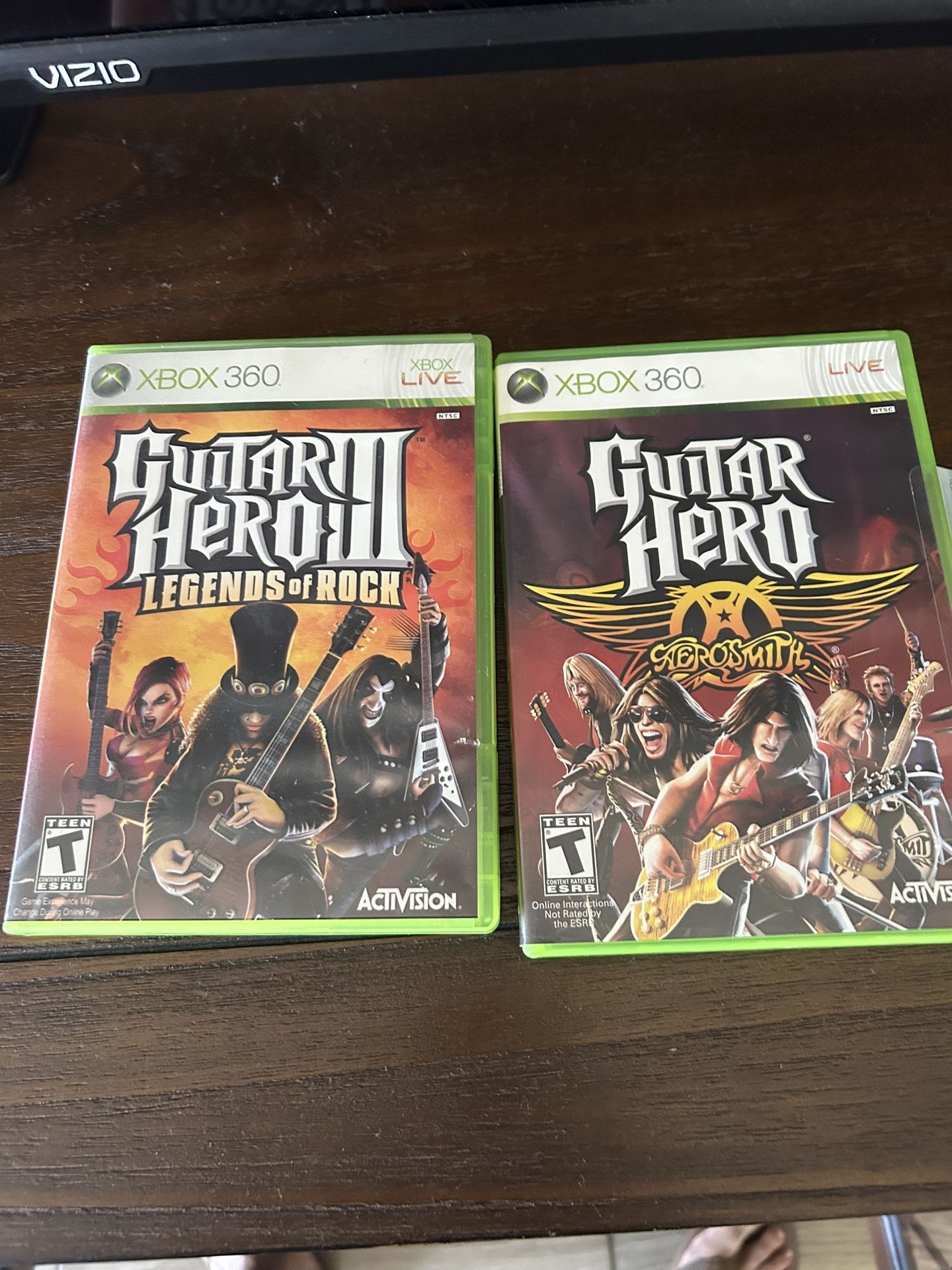 Guitar Hero And Guitar Hero 3 For Xbox 360