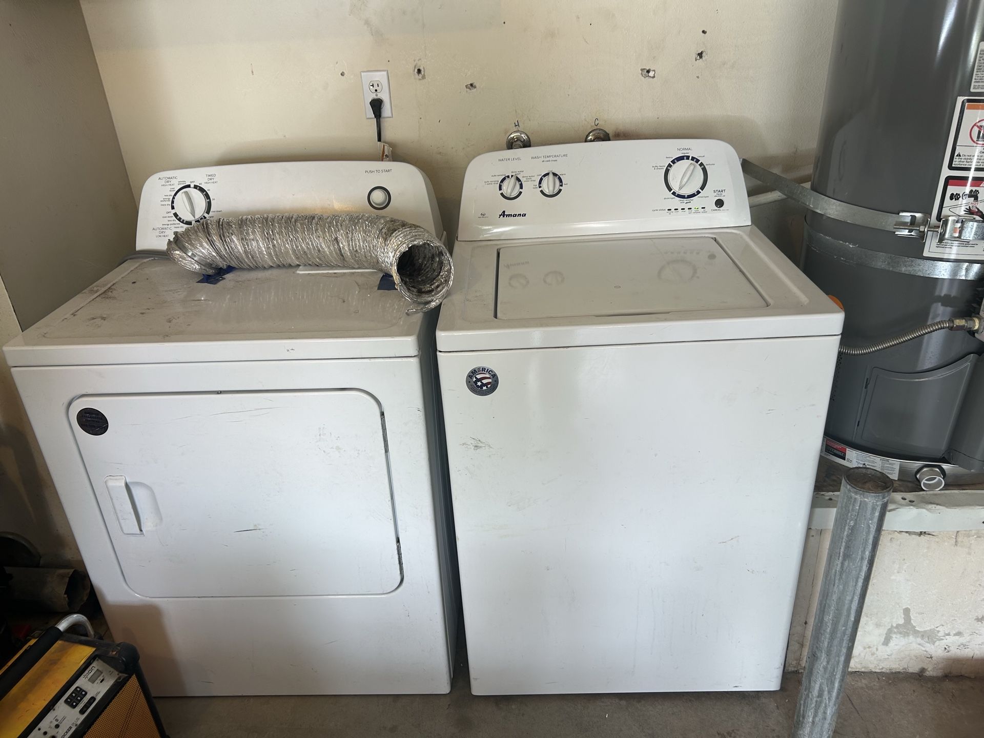 Amana washer and dryer