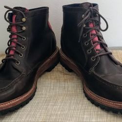 Cole Haan Men's Choco-Brown/Orange Ankle Boots. US Size 12