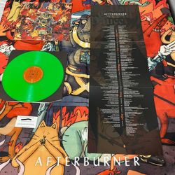 Dance Gavin Dance Afterburner limited 2020 Green Vinyl + Wall Flag set
