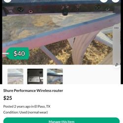 Shure Performance Wireless  Router